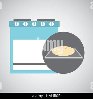 kitchen bakery concept bread tray vector illustration eps 10 Stock Vector