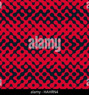 Vector Seamless Rounded Halftone Gradient Background Stock Vector