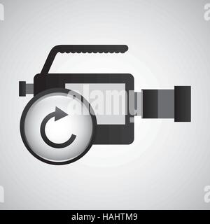video production concept repeat button vector illustration eps 10 Stock Vector