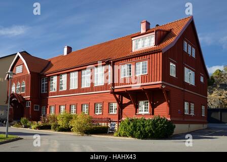 Old Swedish house in Nynäshamn Stock Photo