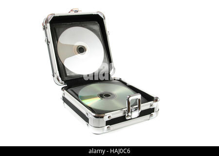 Aluminum cd case Stock Photo