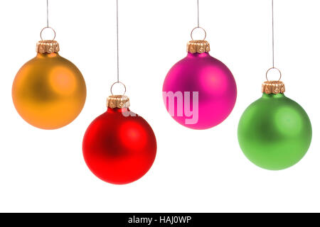 Christmas tree colorful balls background Stock Photo - Alamy