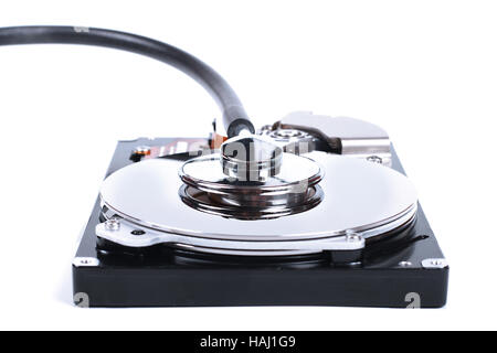 hdd check - computer hard drive and a stethoscope Stock Photo