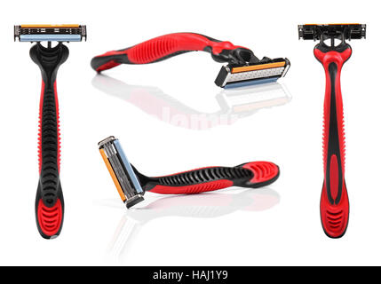 shaving razor isolated on white background Stock Photo