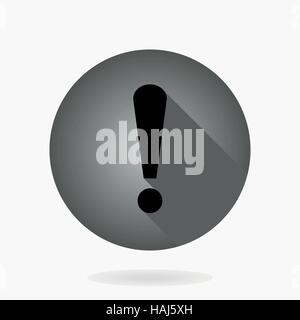 Fine Vector Exclamation Icon Stock Vector