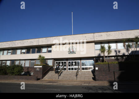 Hove Trial Centre East Sussex also known as Hove Crown Court which is part of the Lewes Combined Courts Stock Photo