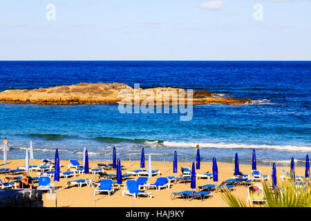 Fig tree bay beach, Protaras, Cyprus Stock Photo