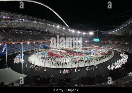 THE OPENING CEREMONY THE OPENING CEREMONY ATHENS GREECE 13 August 2004 Stock Photo