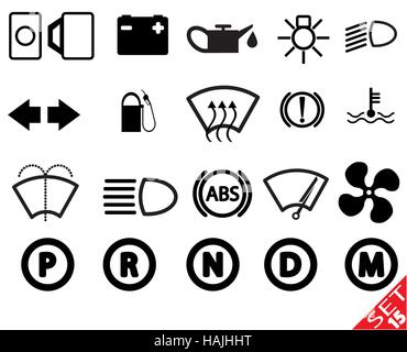 Car part icon set 15. Vector Illustration EPS8. Stock Vector