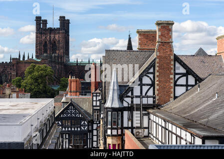 Chester Cathedral is a Church of England cathedral and the mother church of the Diocese of Chester. Stock Photo