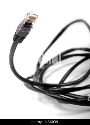 internet cable isolated on white Stock Photo