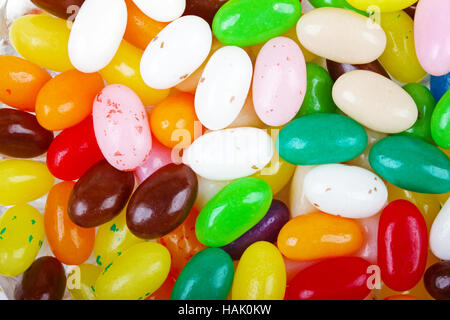colorful jelly bean candy background Stock Photo