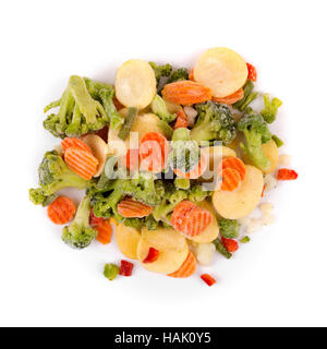 top view of frozen vegetables Stock Photo