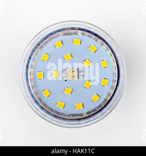 led diode light bulb on white Stock Photo