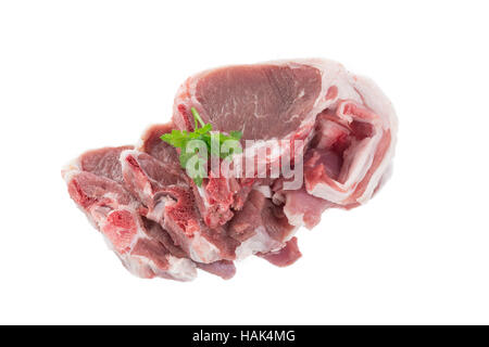 Raw lamb chops Stock Photo