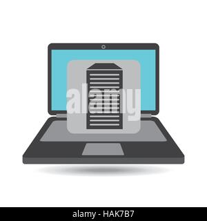 computer analysis data center icon vector illustration eps 10 Stock Vector