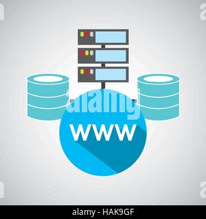 www language data base storage vector illustration eps 10 Stock Vector