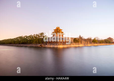 Watchtower, Forbidden City, Beijing, China Stock Photo