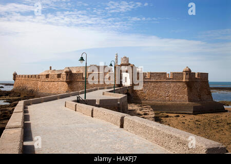 San Sebastian Castle, Cadiz, Andalucia, Spain, Europe Stock Photo