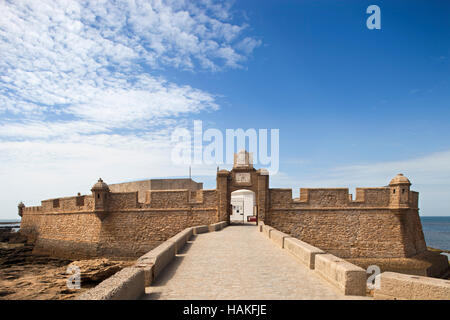 San Sebastian Castle, Cadiz, Andalucia, Spain, Europe Stock Photo