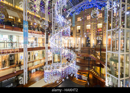 Princes Square Glasgow christmas decorations 2016 Stock Photo