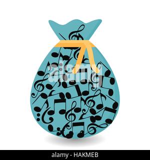 Abstract Music Background. Isolated Vector Illustration. Stock Vector
