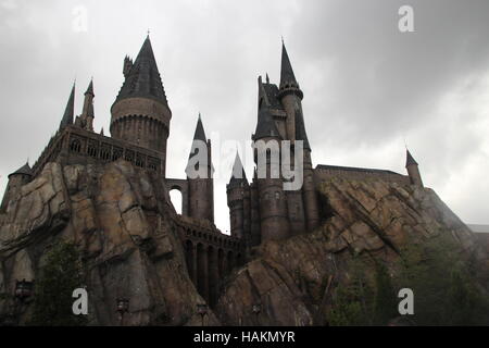 The Wizarding World of Harry Potter, part of Walt Disney Disneyworld, theme park in Orlando Florida. Stock Photo