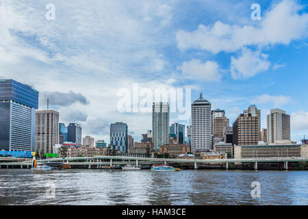 Brisbane  Cityscape, taken from the South Bank Stock Photo