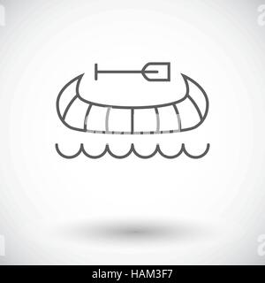 Canoe icon Stock Vector