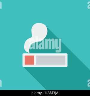 Lighter icon. Flat vector related icon with long shadow for web and mobile applications. It can be used as - logo, pictogram, icon, infographic elemen Stock Vector