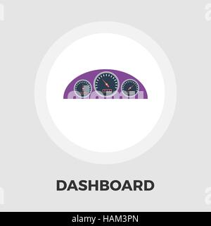 Dashboard icon vector. Flat icon isolated on the white background. Editable EPS file. Vector illustration. Stock Vector