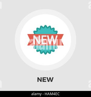 New icon vector. Flat icon isolated on the white background. Editable EPS file. Vector illustration. Stock Vector