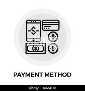 Payment Method icon vector. Flat icon isolated on the white background. Editable EPS file. Vector illustration. Stock Vector