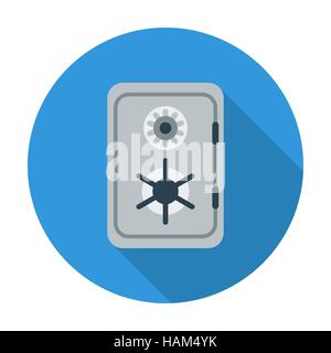Safe. Single flat color icon. Vector illustration. Stock Vector