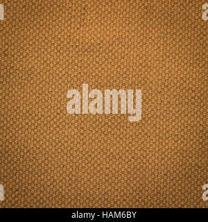 Rustic canvas fabric texture in orange color. Square shape Stock Photo