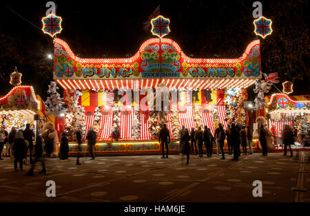 Fair Ground at Winter Wonderland, Hyde Park, London, England, UK. Stock Photo