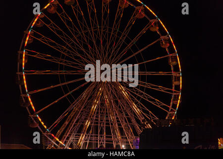 Ferris wheel central pier blackpool Stock Photo