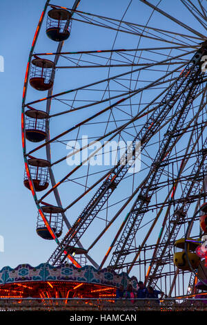 Ferris wheel central pier blackpool Stock Photo