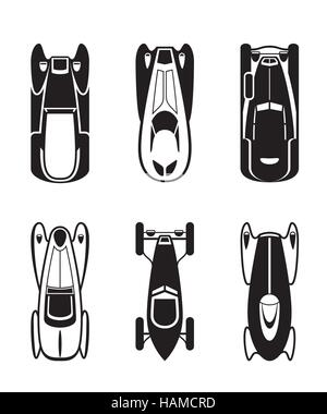 Modern cars from above - vector illustration Stock Vector Image & Art ...