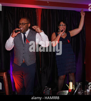 London, UK. 1st Dec, 2016. Heart and Soul takes the stage at Muse in Soho for one night to help raise money for GMFA – The gay men's health charity and their HIV prevention and stigma-challenging work on 1st December 2016 in Soho, London, UK. Credit:  See Li/Alamy Live News Stock Photo