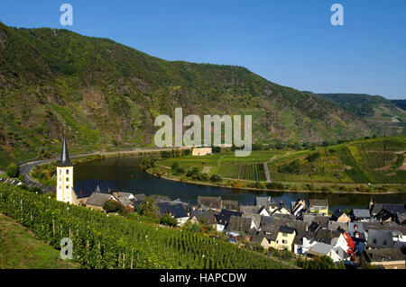 bremm at river moselle Stock Photo