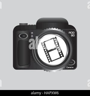 digital photo camera roll film vector illustration eps 10 Stock Vector