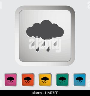 Rain icon. Single icon. Vector illustration. Stock Vector