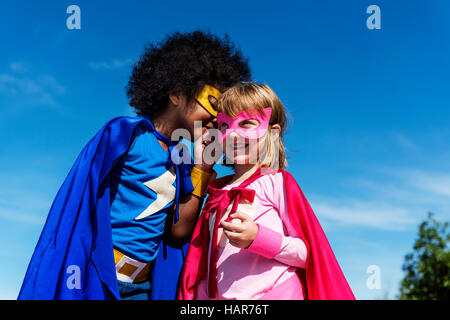 Children Childhood Super Hero Concept Stock Photo