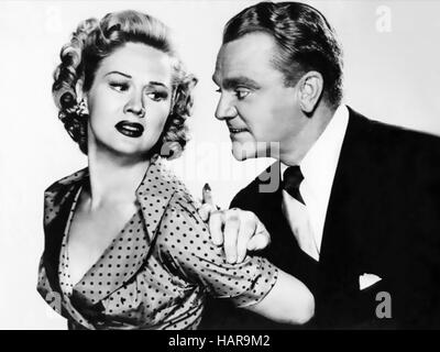 WHITE HEAT 1949 Warner Bros film with Virginia Mayo and James Cagney Stock Photo