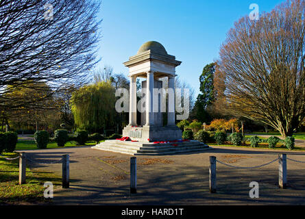The war memorial in Vivary Park, Taunton, Somerset, England UK Stock Photo