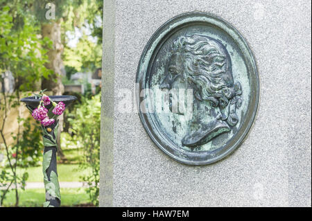 memorial in honor of  w. a. mozart Stock Photo