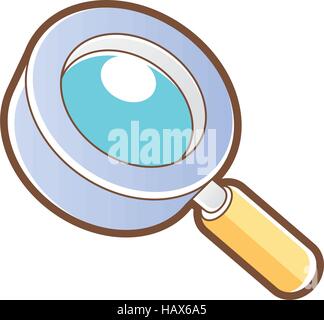Magnifying glass icon set in black and white color. simple flat vector ...