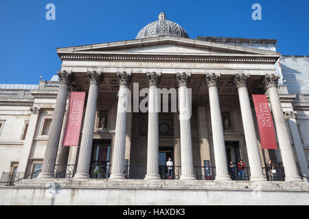 London, The National Gallery in Trafalgar Square Stock Photo