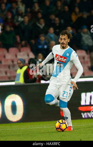 Naples, Italy. 02nd Dec, 2016. Manolo Gabbiadini during the italian serie a soccer match, between SSC Napoli and Inter at the San Paolo stadium in Naples Italy, December 02, 2016 Napoli beat Inter FC 3 -0 Credit:  Ciro De Luca/Pacific Press/Alamy Live News Stock Photo